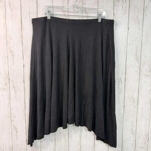 Apt 9 Women's‎ Black Skirt Swing Knit Casual Flowy with Pockets Size 1X
